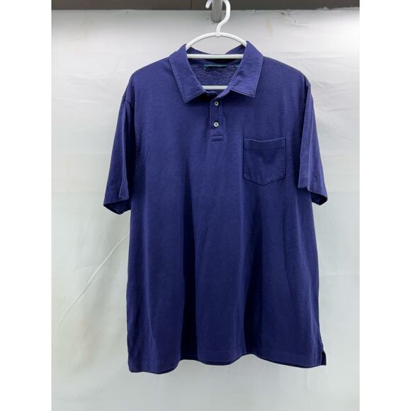 Blue men’s Perry Ellis XXL polo style tshirt - Picture 1 of 8